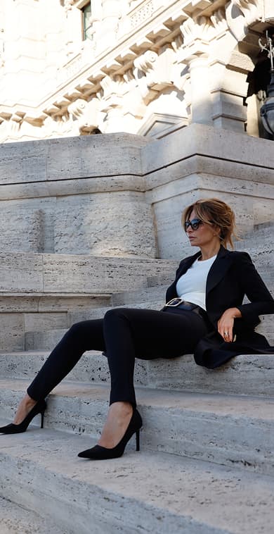 White crew neck t-shirt "Sofia"